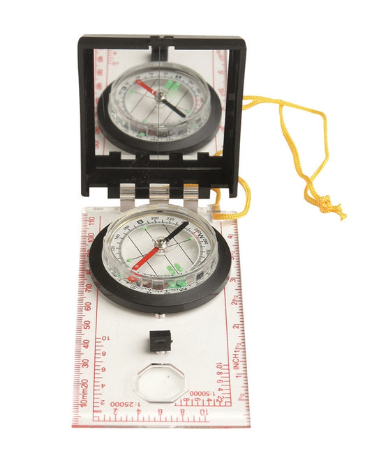 Busolă de Hartă cu Oglindă Mil-Tec – Lupă, Ac în Lichid