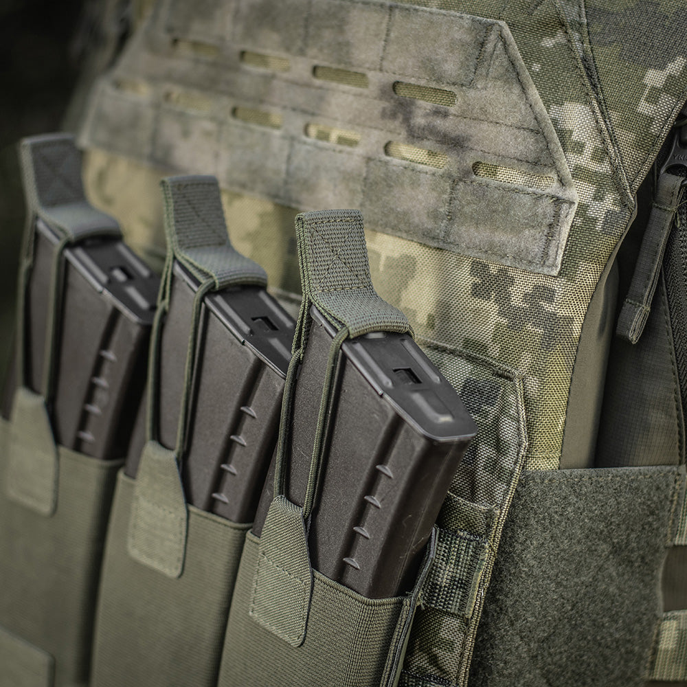 Buzunar M-Tac Triple Magazine Elite Laser Cut - Ranger Green