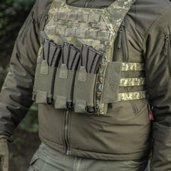 Buzunar M-Tac Triple Magazine Elite Laser Cut - Ranger Green
