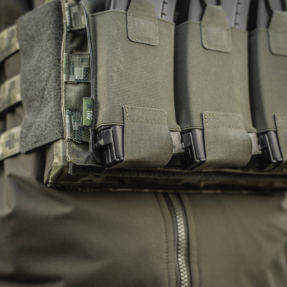 Buzunar M-Tac Triple Magazine Elite Laser Cut - Ranger Green