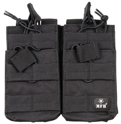 Buzunar Modular MOLLE Negru MFH - 4 compartimente, Prindere MOLLE
