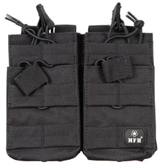 Buzunar Modular MOLLE Negru MFH - 4 compartimente, Prindere MOLLE