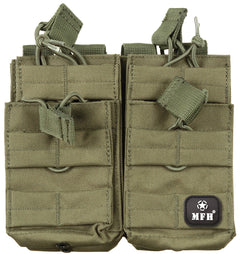 Buzunar Modular MOLLE Verde Oliv MFH - 4 compartimente, prindere MOLLE