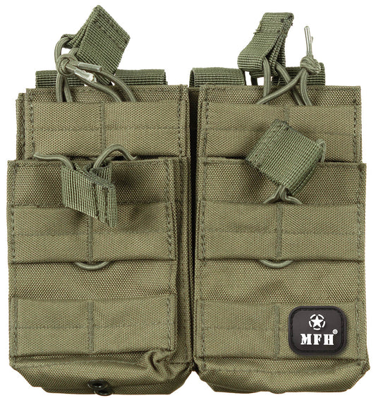 Buzunar Modular MOLLE Verde Oliv MFH - 4 compartimente, prindere MOLLE