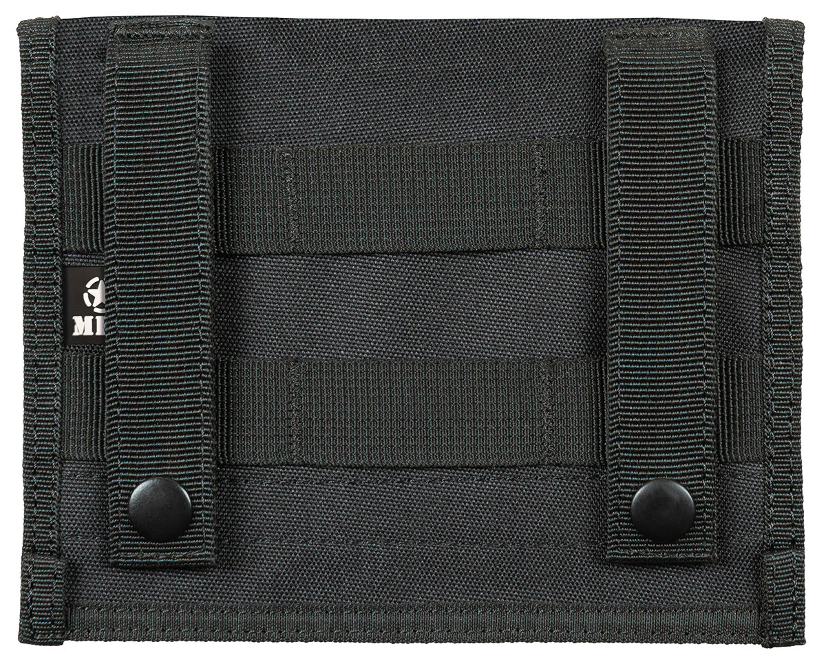 Buzunar MOLLE de piept Negru MFH - Sistem prindere MOLLE, 18x14 cm