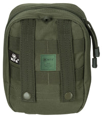 Buzunar MOLLE Multifuncțional Mic Verde Olive MFH - Fermoar 2-sensuri, Sistem MOLLE