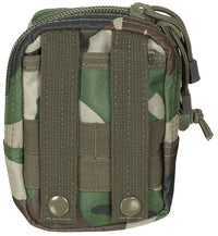 Buzunar MOLLE Multifuncțional Woodland MFH - Fermoar dublu, Prindere MOLLE