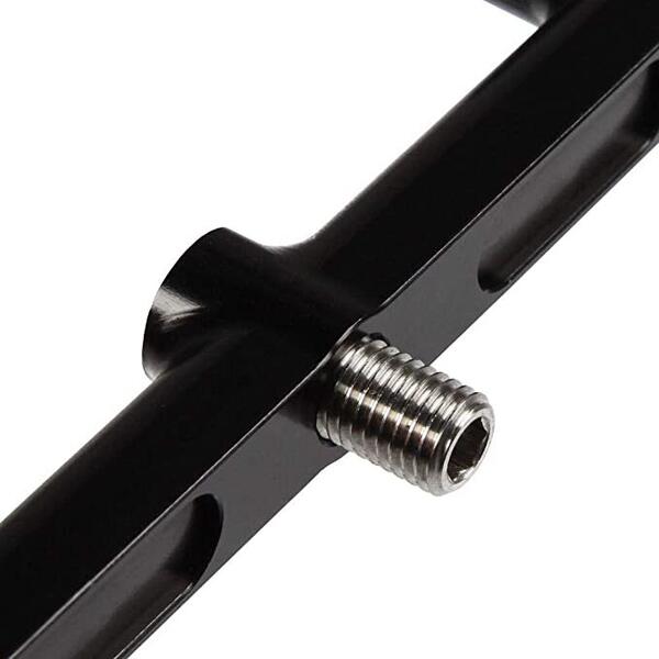 Buzzbar Aluminiu Korda - Suport 2 Lansete, 16.5cm, Negru - 2