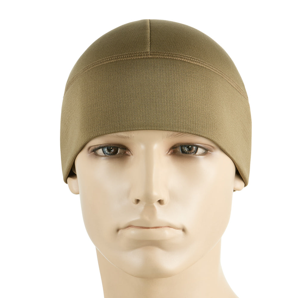 Căciulă Tactică M-Tac Tan – Microfleece Rip-Stop, Profil Redus - poza 3