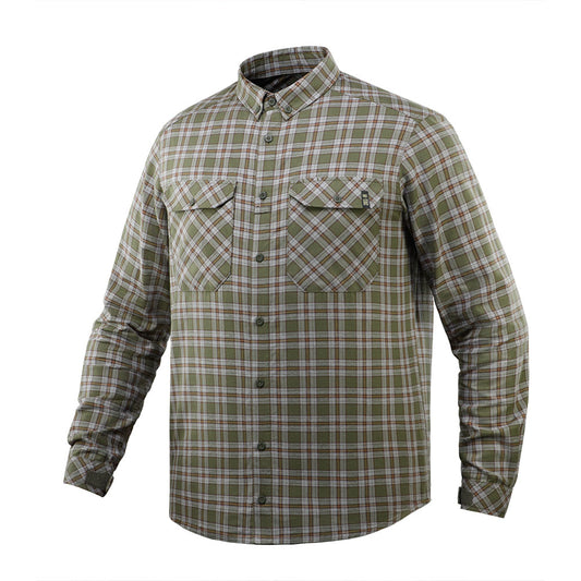 Cămașă Lumberjack M-Tac Bumbac - Olive/Gri, Confort Oversize