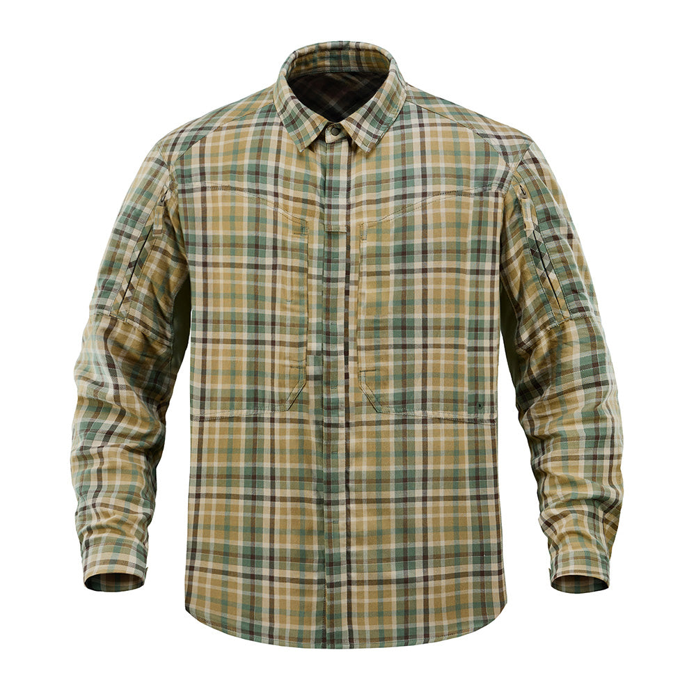 Cămașă Tactică M-Tac Multicam – 100% Bumbac, 4 Buzunare cu Fermoar - poza 3