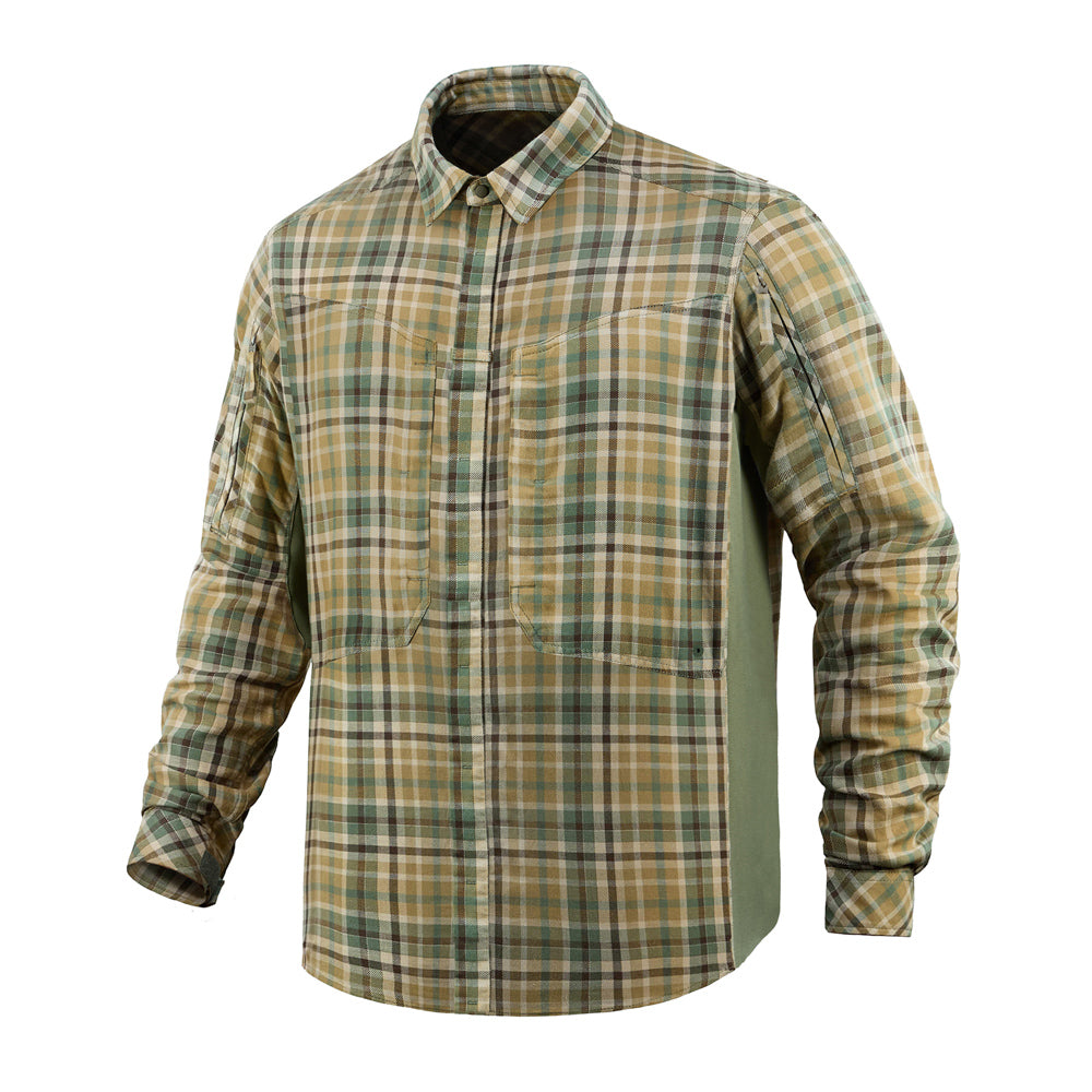 Cămașă Tactică M-Tac Multicam – 100% Bumbac, 4 Buzunare cu Fermoar - poza 1