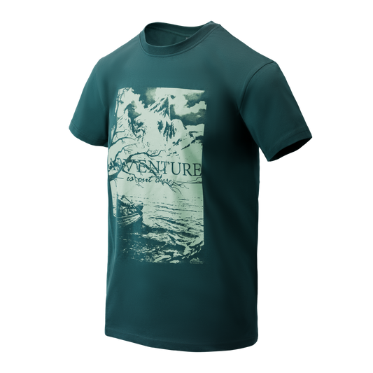 Tricou Helikon-Tex Adventure Is Out There Bumbac Dark Azure