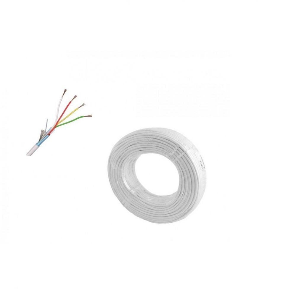 Cablu Alarma 4 fire ecranat 4x0.22mm CEAM - Protejat EMI - 2
