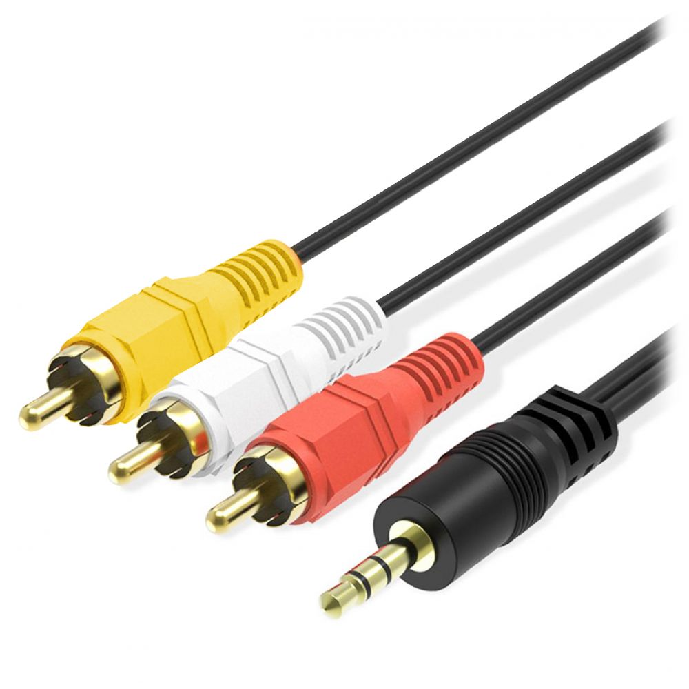 Cablu Audio Video 3RCA la Jack 3.5mm TED - Conectivitate Simplă - 2
