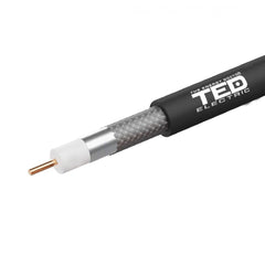 Cablu Coaxial RG11 F11 CCS TED - 305m, Semnal TV/SAT de Lungă Distanță - 2