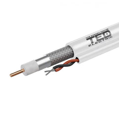 Cablu Coaxial RG6 CCS CCA TED - Rola 100m, Semnal Clar - 3