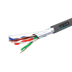Cablu FTP Cat.5e CUPRU 0.52mm TED - Fluke Pass, Rola 305m - 2