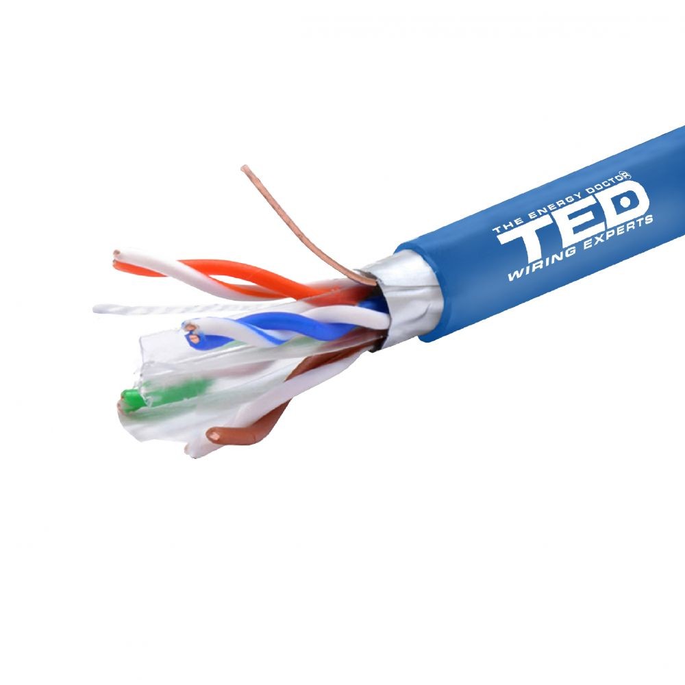 Cablu FTP Cat.6e Cupru Integral 0.51 TED - Rola 305m, Performanță Netă - 2