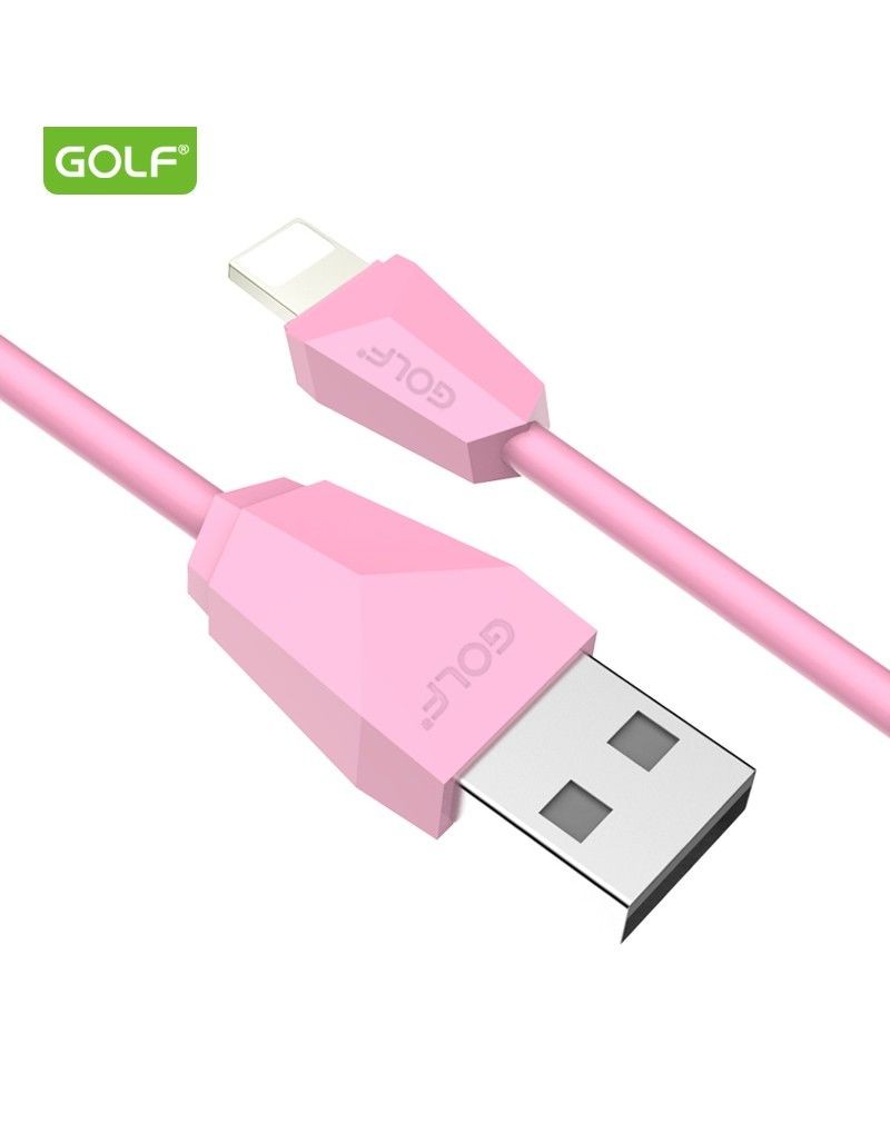 Cablu Incarcare iPhone Golf 27I Diamond Sync - Roz, Fast Charge 2A - 2