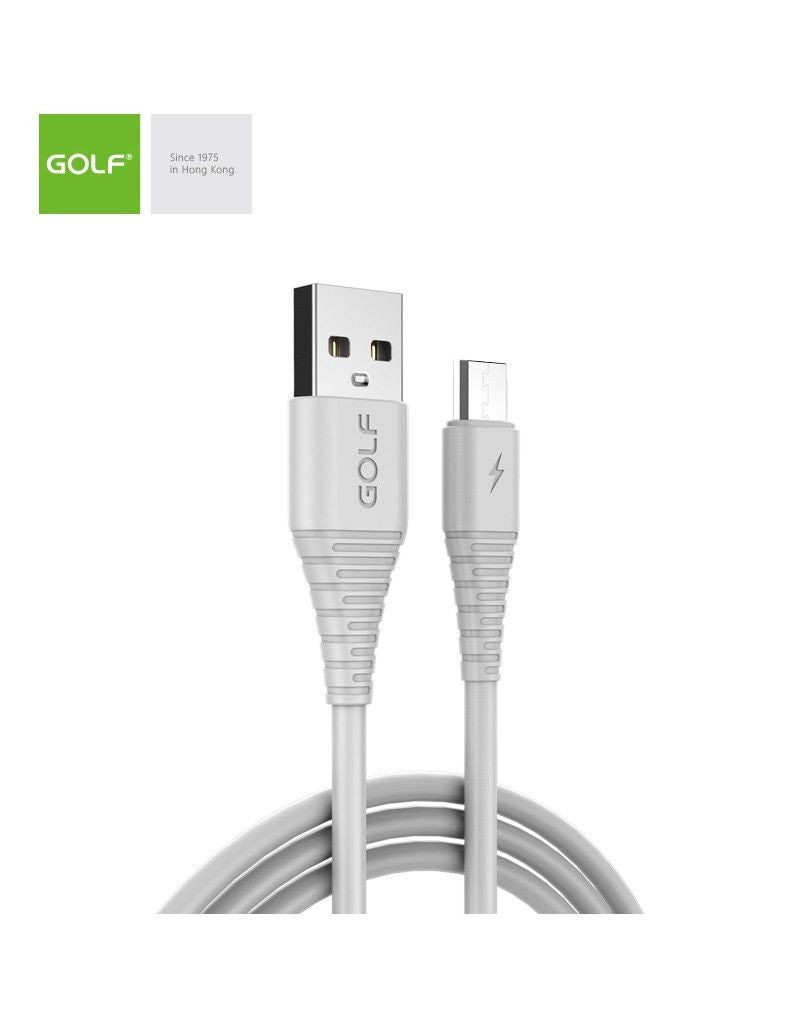Cablu Încărcare microUSB Golf 64M - Fast Charge 3A, Alb - 2