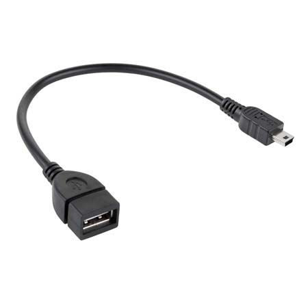 Cablu OTG USB-A la Mini-USB-B TED Electric - Conectivitate 20cm - 2