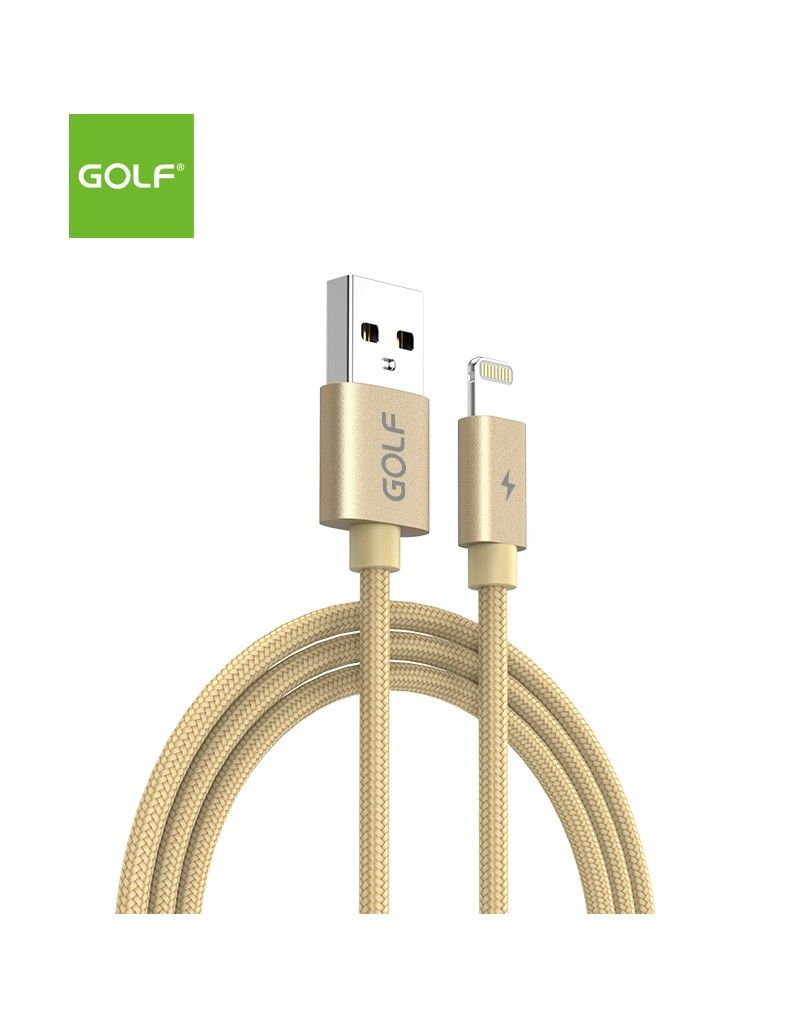Cablu USB iPhone Golf 76I Auriu - Încărcare Rapidă 5A, Sincronizare Date - 2