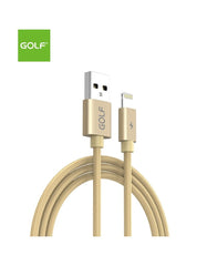 Cablu USB iPhone Golf 76I Auriu - Încărcare Rapidă 5A, Sincronizare Date - 2