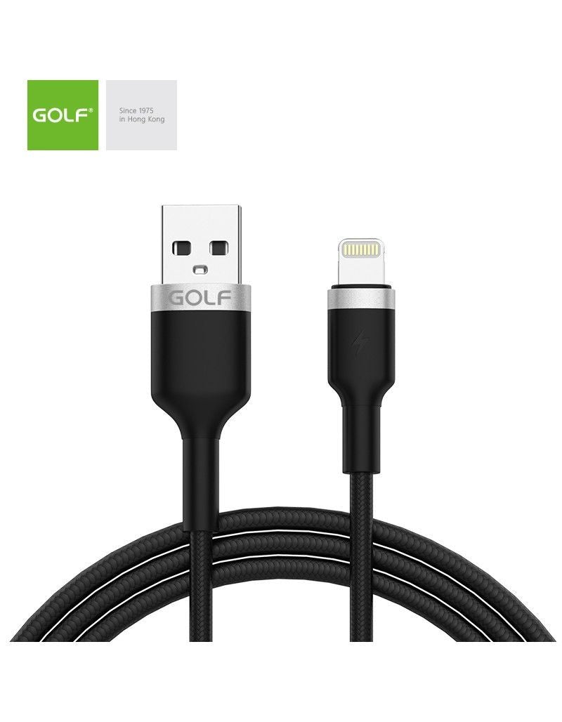 Cablu USB-Lightning Golf 71I - Incarcare Rapida 3A, Date Metalic - 2