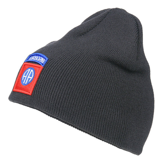 Caciula Beanie 82nd Airborne Dark Grey - Spirit de Elită, Căldură Tactică