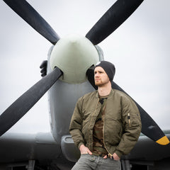 Căciulă Beanie Allied Star Dark Grey - Omagiu Tactic WWII