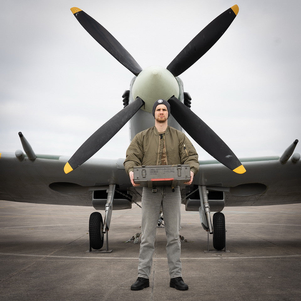 Căciulă Beanie Allied Star Dark Grey - Omagiu Tactic WWII