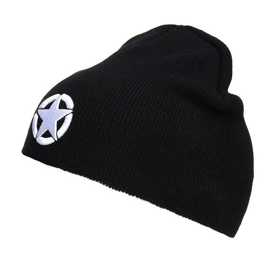 Caciula Beanie Allied Star Negru - Confort și Istorie Militară