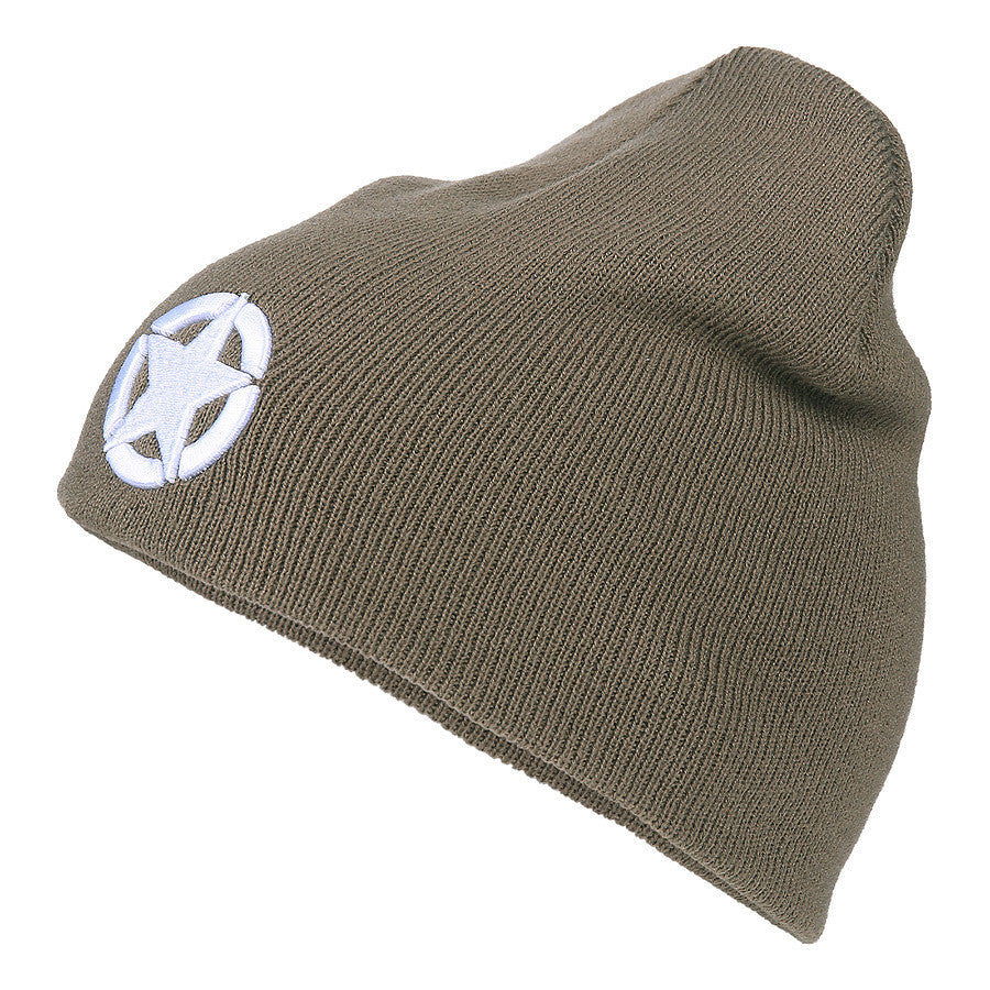 Căciulă Beanie Allied Star US Olive - Moștenire Tactică Autentică