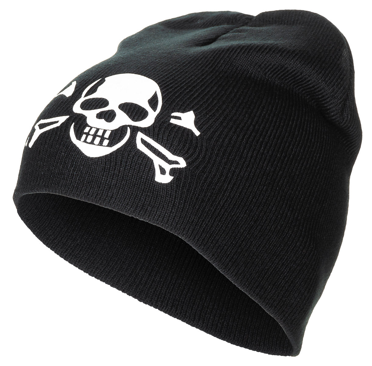 Căciulă Beanie Craniu Negru MFH - Acril 100%, Mărime Unică
