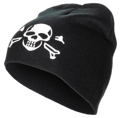 Căciulă Beanie Craniu Negru MFH - Acril 100%, Mărime Unică