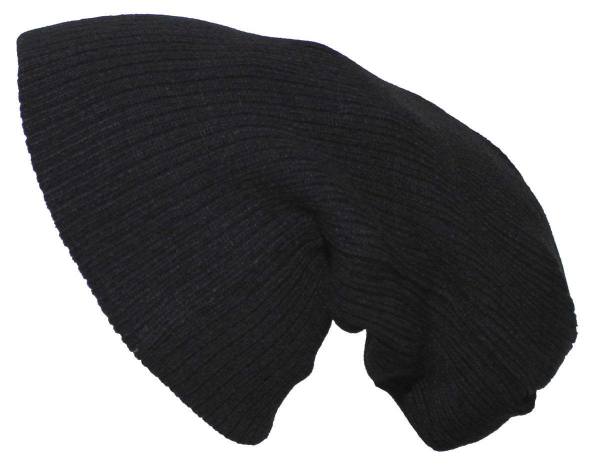 Căciulă Beanie Extra Lungă Negru FoxOutdoor - 100% Acrilic, Strat Dublu