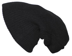 Căciulă Beanie Extra Lungă Negru FoxOutdoor - 100% Acrilic, Strat Dublu