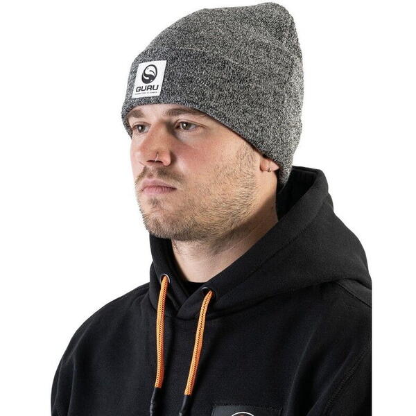 Căciulă Beanie Grey Patch GURU - Căldură și Stil Pescuit