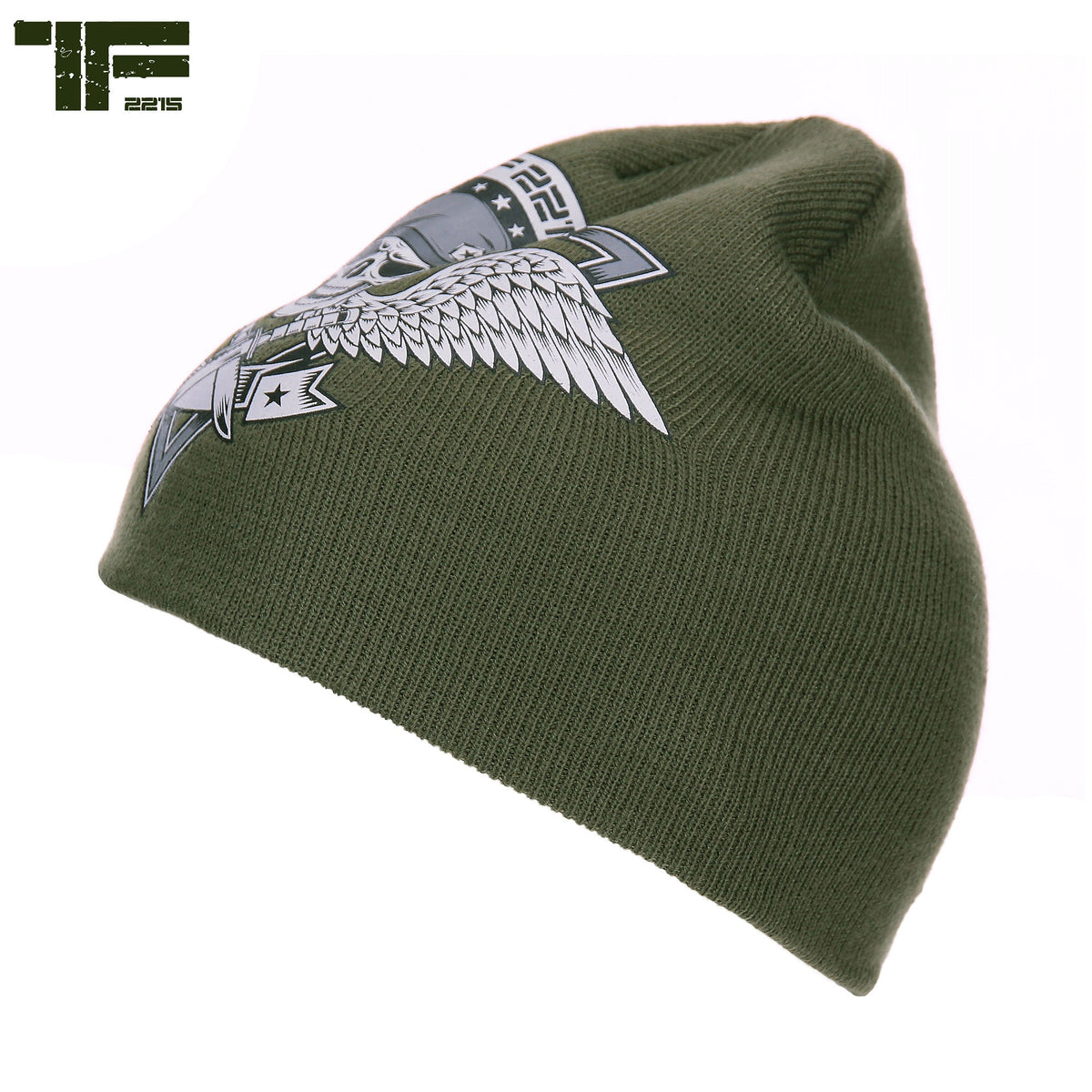 Căciulă TF-2215 Beanie skull & wings Verde TF-2215 - Stil Distinctiv & Confort Tactic