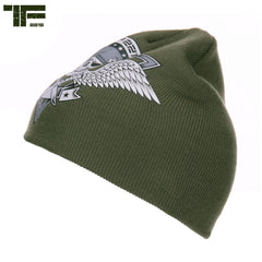 Căciulă TF-2215 Beanie skull & wings Verde TF-2215 - Stil Distinctiv & Confort Tactic
