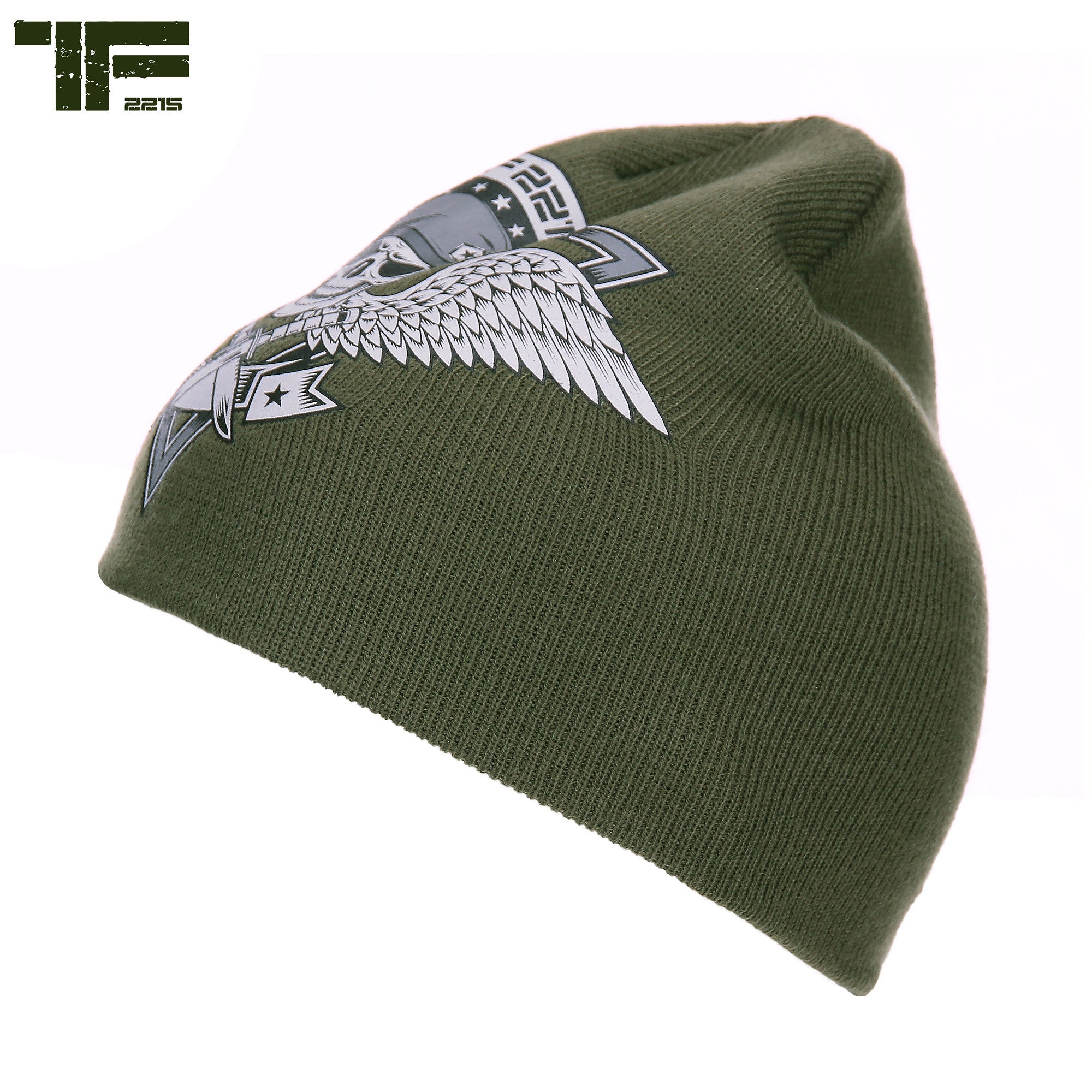 Căciulă TF-2215 Beanie skull & wings Verde TF-2215 - Stil Distinctiv & Confort Tactic