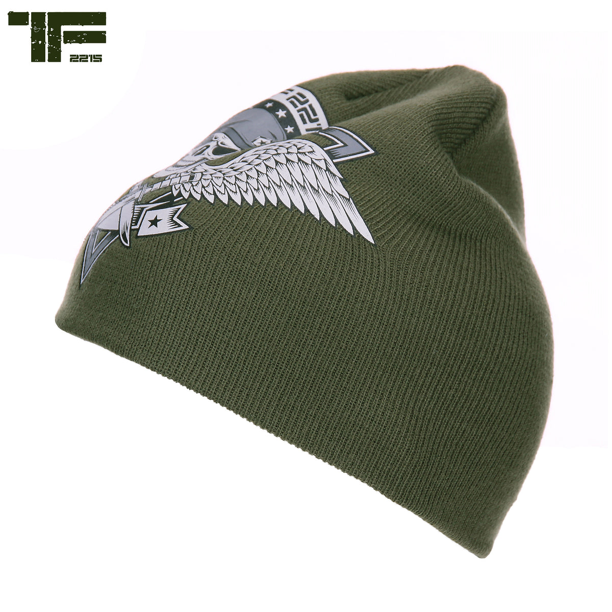 Căciulă TF-2215 Beanie skull & wings Verde TF-2215 - Stil Distinctiv & Confort Tactic