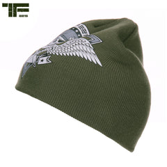 Căciulă TF-2215 Beanie skull & wings Verde TF-2215 - Stil Distinctiv & Confort Tactic