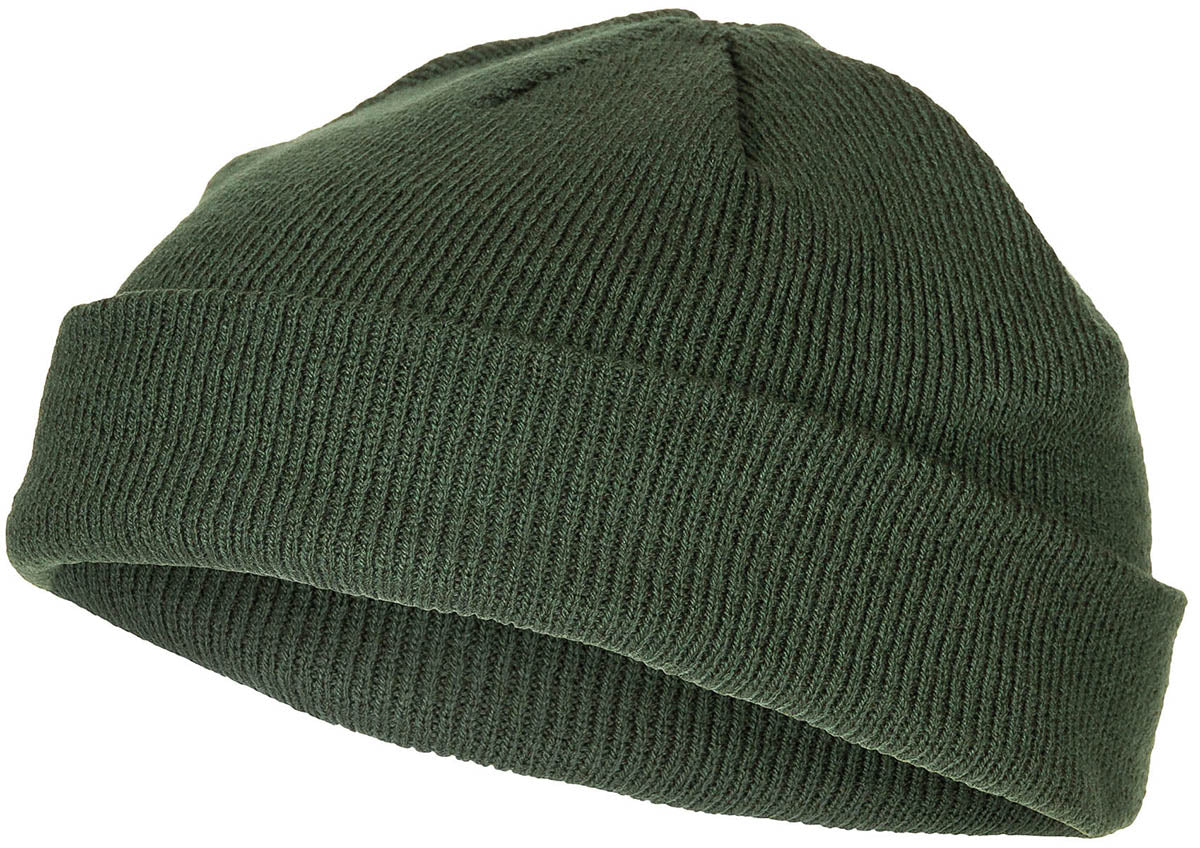 Căciulă Tricotată OD green MFH - Extra Scurt, Două Straturi