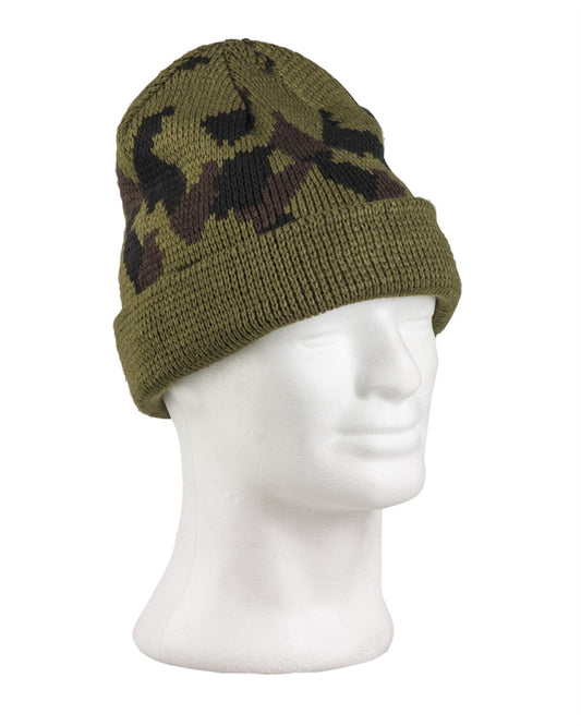 Căciulă Watch Hat Mil-Tec – 100% Poliacril, Tricotată, Camuflaj