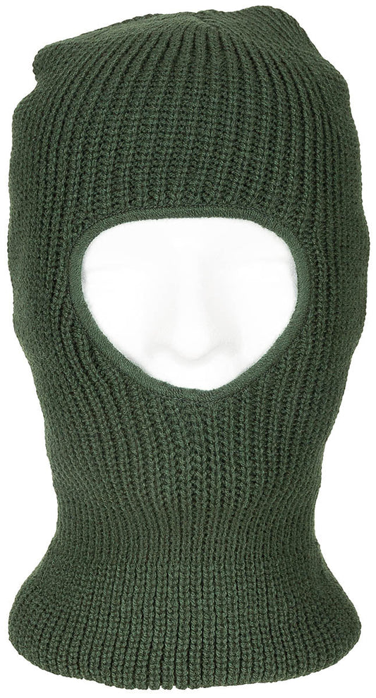 Cagula Balaclava 1-Loch Oliv MFH - 100% Acrilic, Dublu Strat