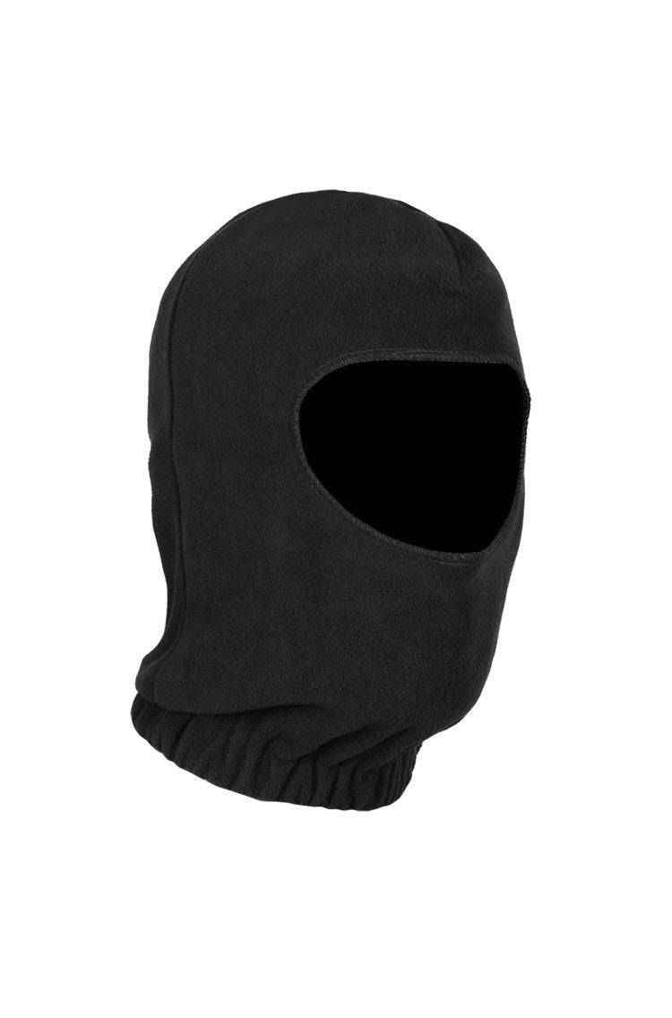 Cagulă cu 1 Gaură Mil-Tec – Fleece, 100% Poliester, Neagră