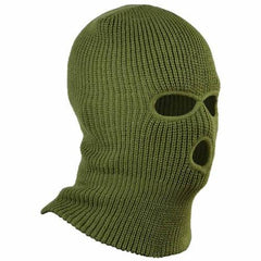 Cagulă cu 3 Găuri Mil-Tec – Tricot Poliacril, Oliv