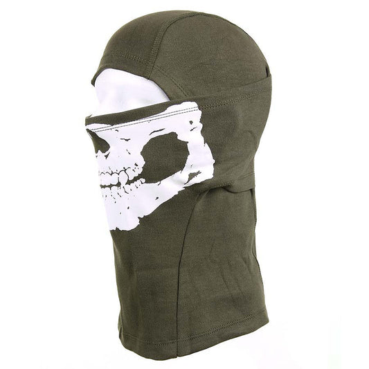 Cagula Skull Bumbac Verde - Confort și Adaptabilitate Tactică